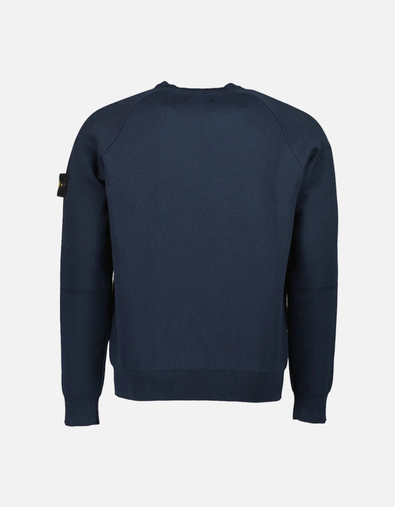 Cotton Crewneck Knitted Sweatshirt