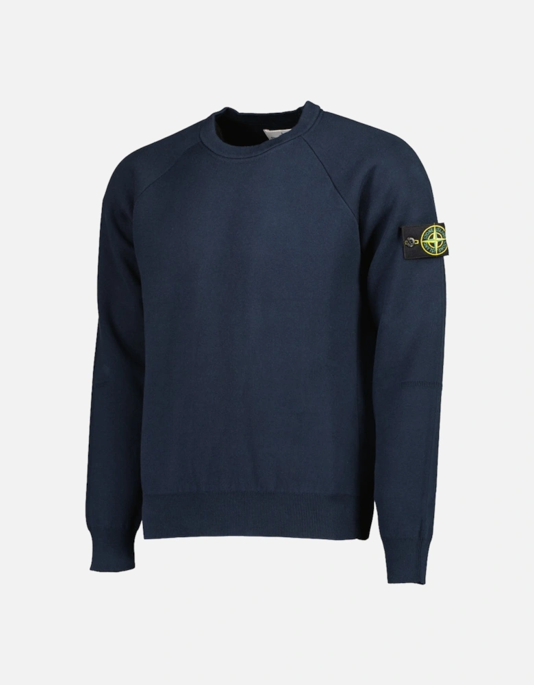 Cotton Crewneck Knitted Sweatshirt