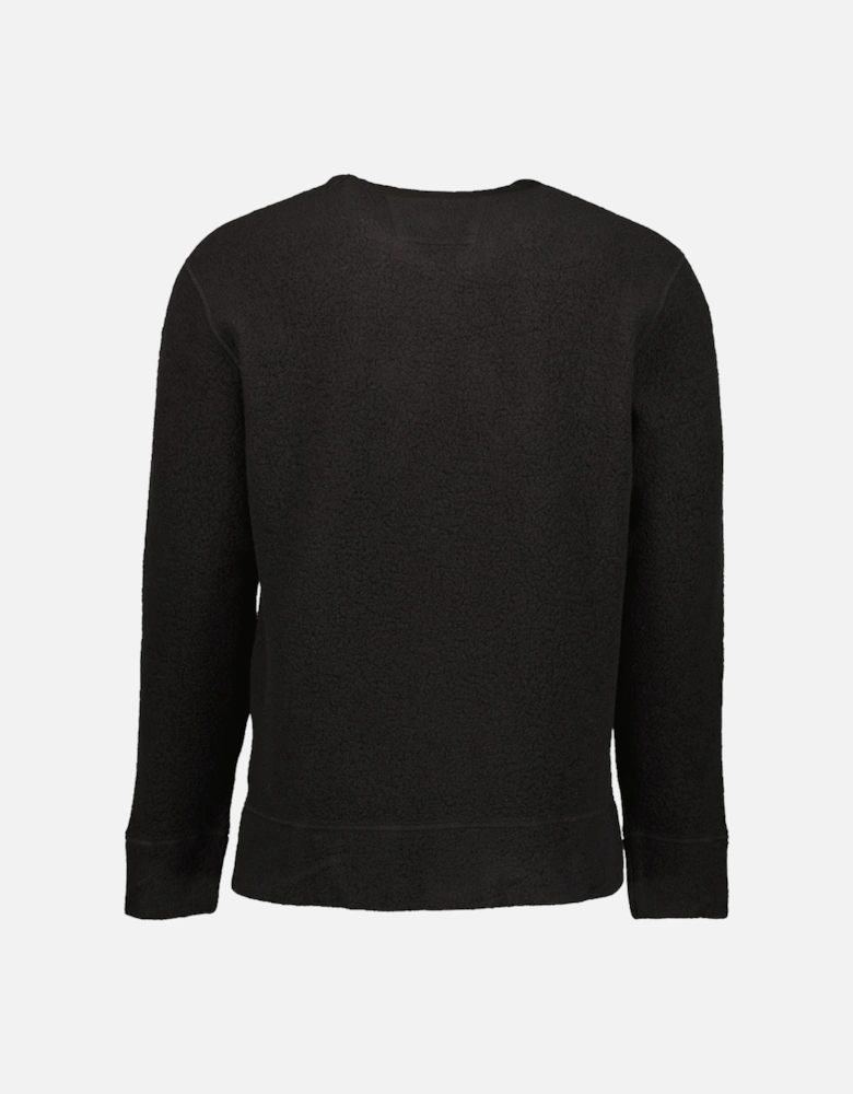 Wool Polar Fleece Logo Sweat