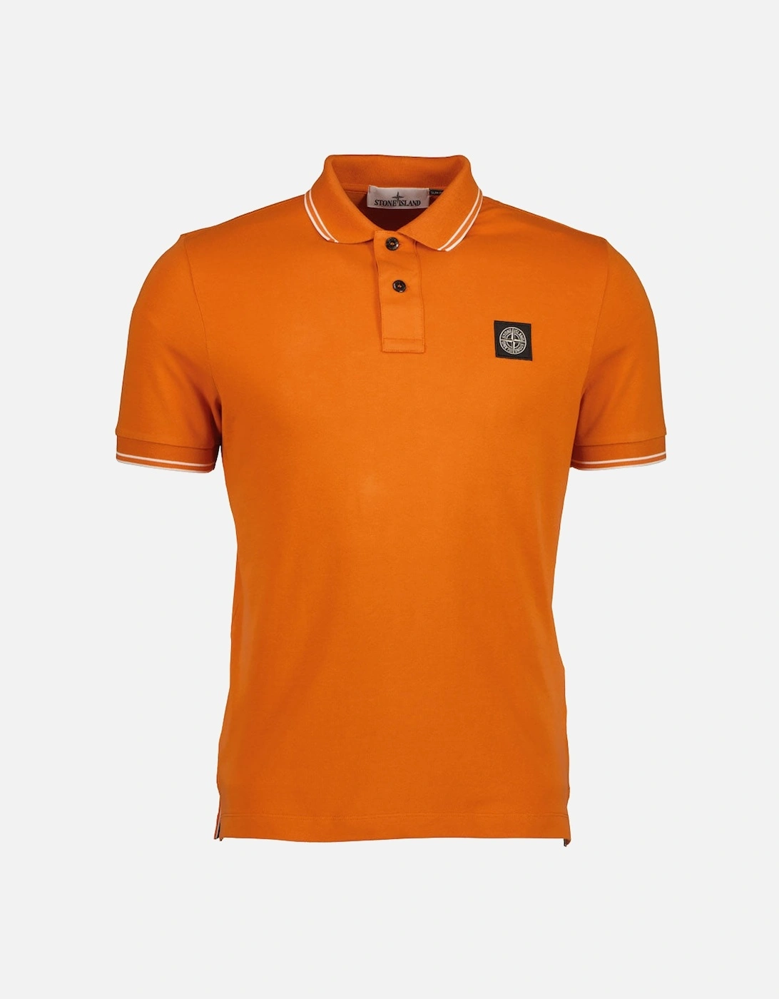 Patch Logo Stretch Piqué Polo Shirt, 3 of 2