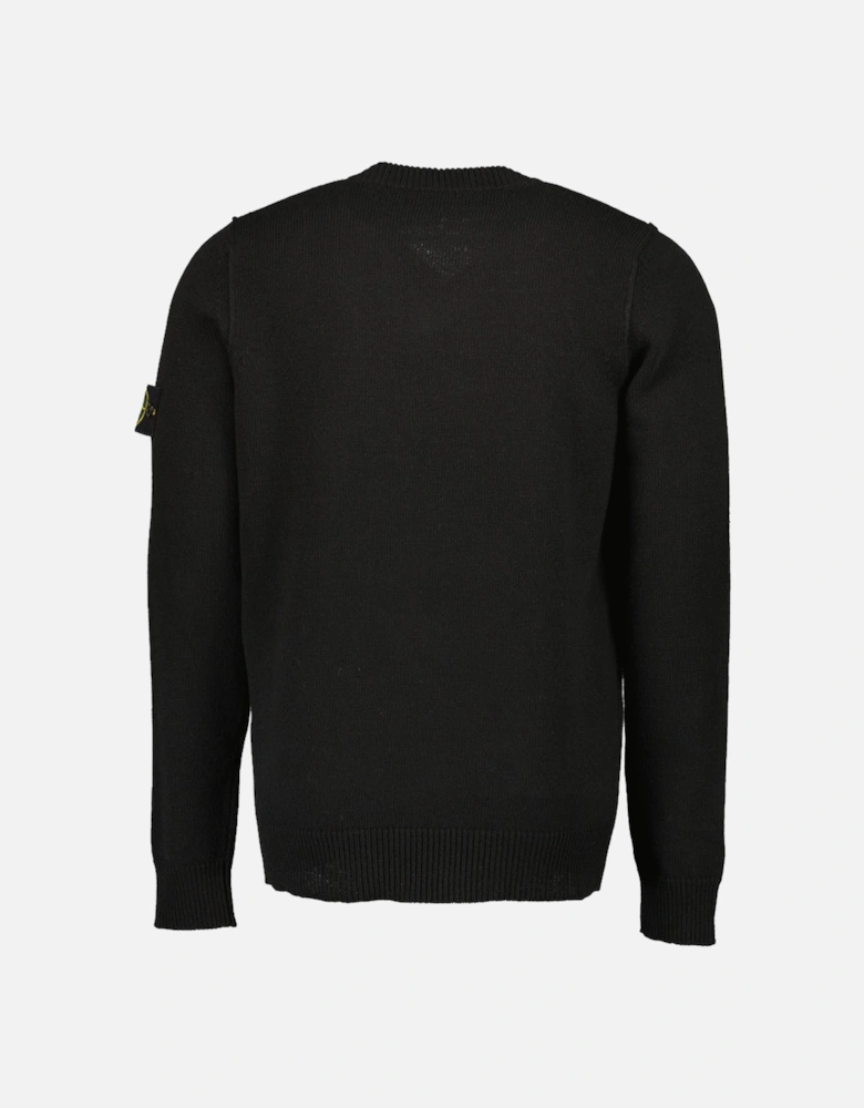 Lambswool V-Neck Knitted Sweatshirt