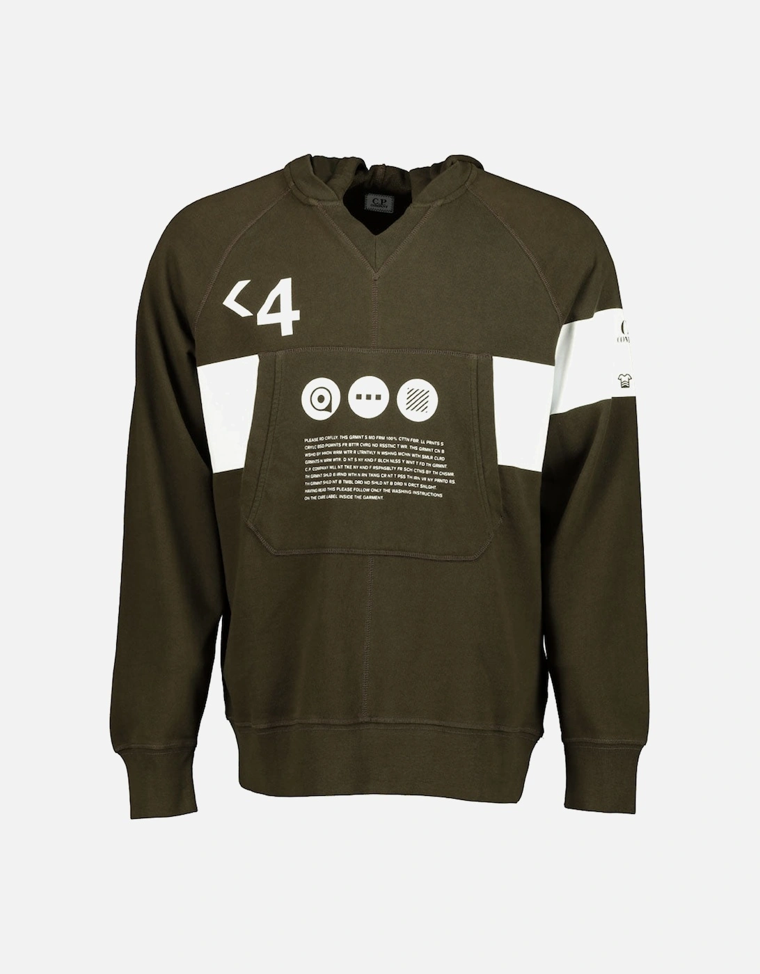 C.P. Hooded Text Print Sweatshirt, 4 of 3