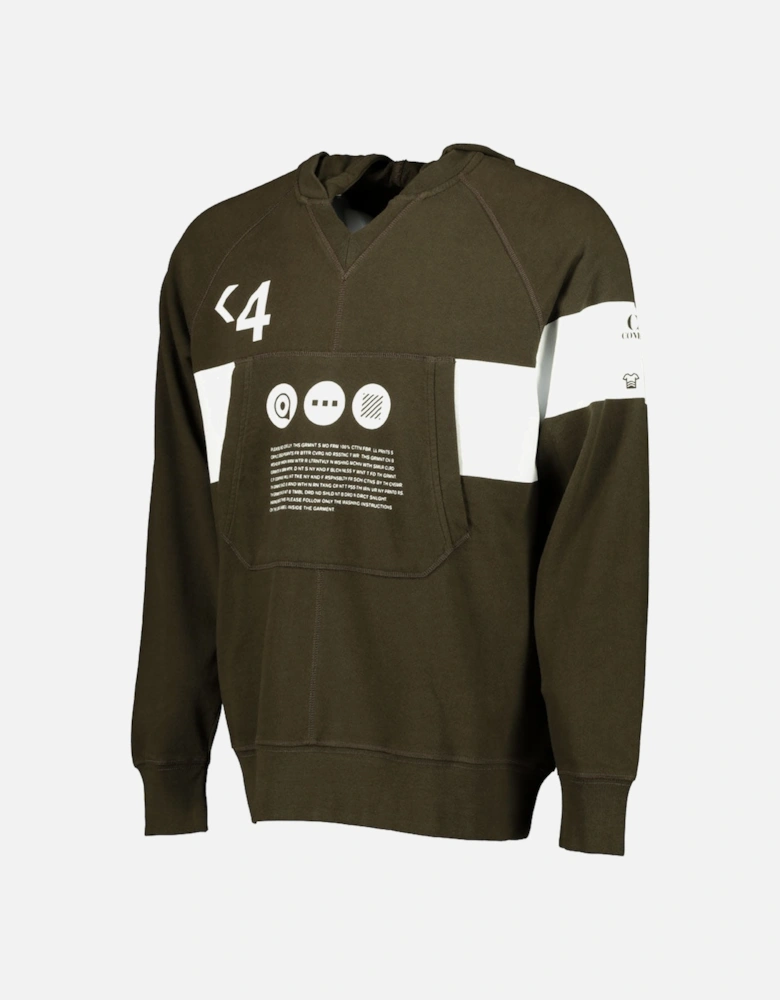 C.P. Hooded Text Print Sweatshirt