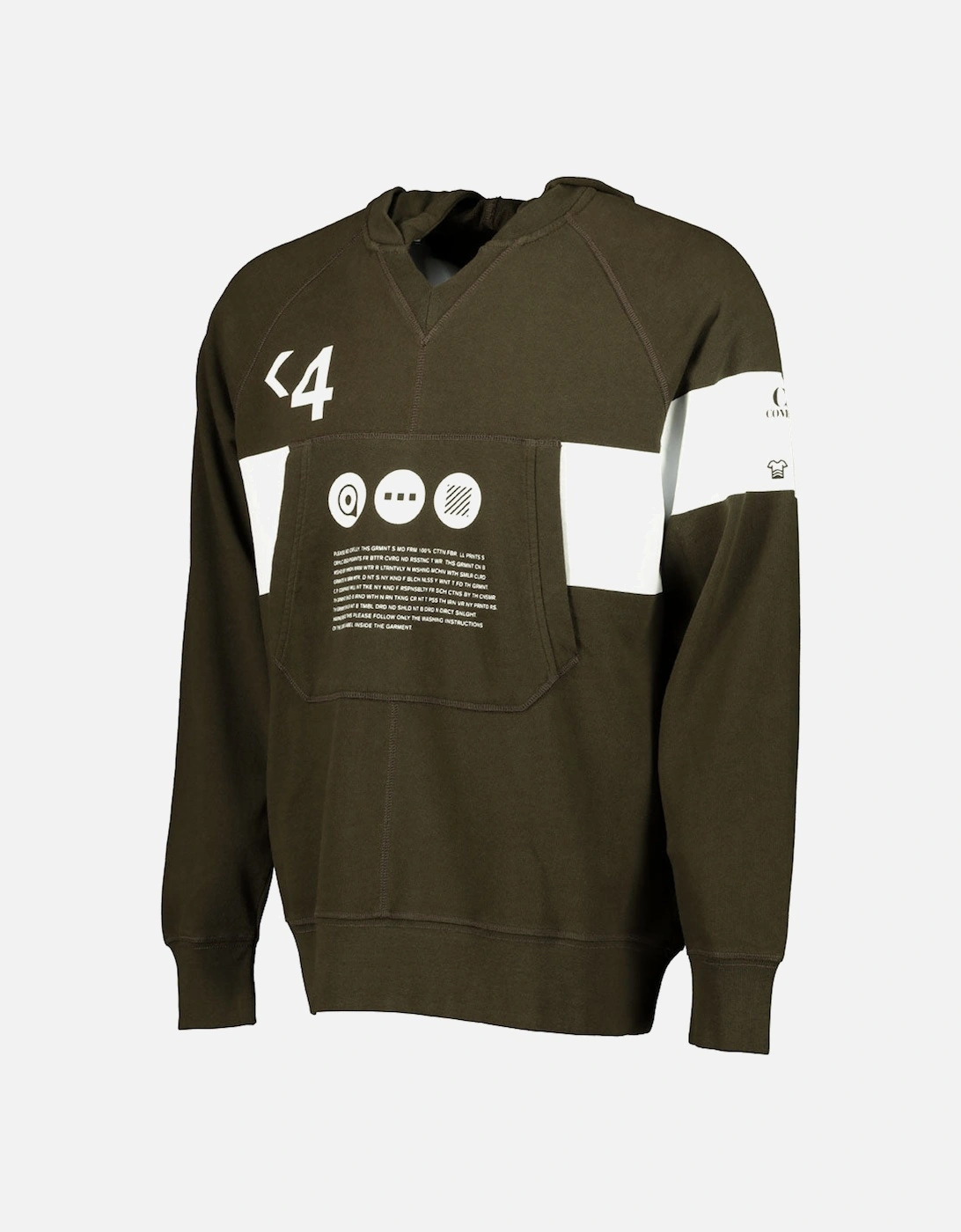 C.P. Hooded Text Print Sweatshirt