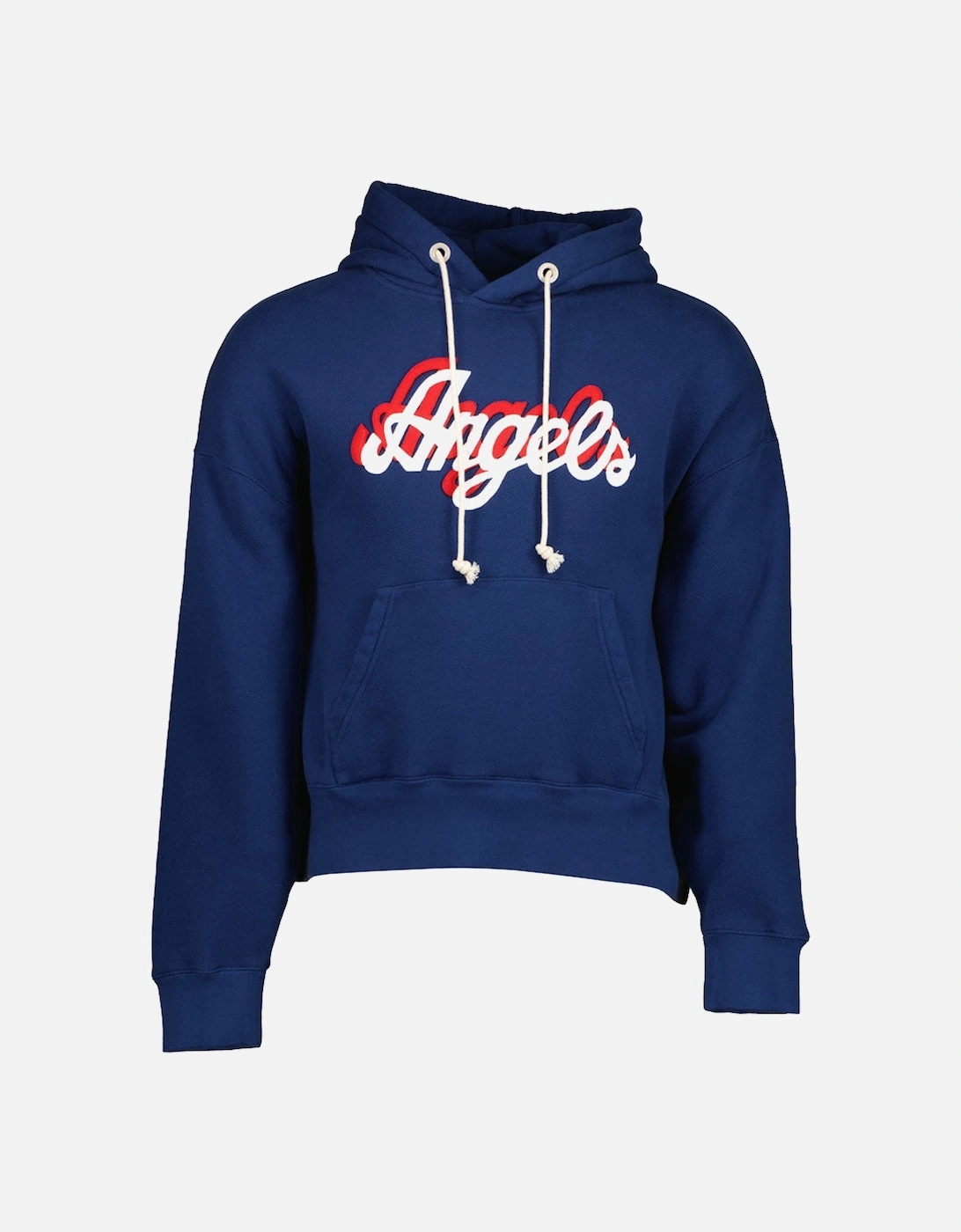 Palm Angels Men's Navy Oversized Angels Logo Hoodie  42 Xl