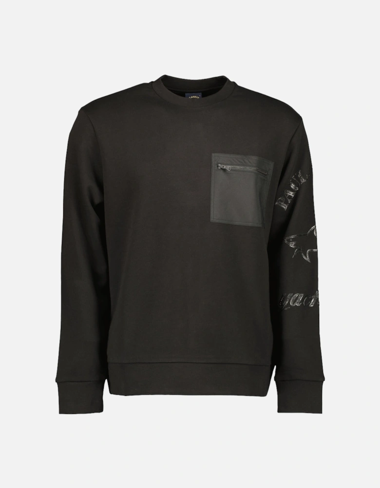 Sleeve Logo Crewneck Sweatshirt