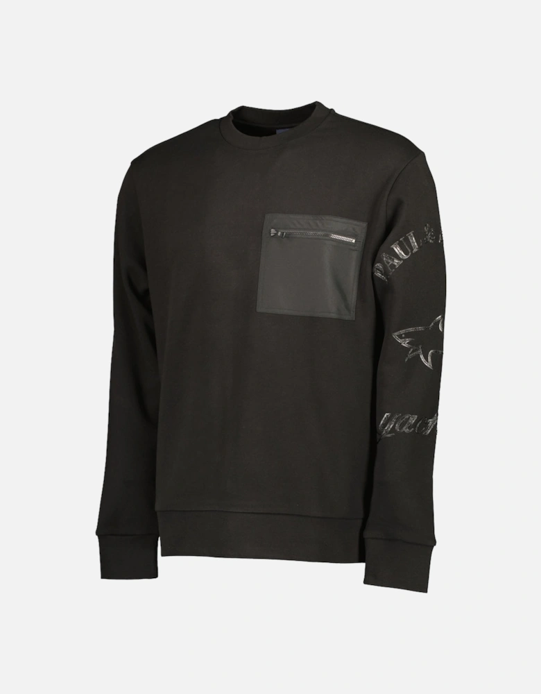 Sleeve Logo Crewneck Sweatshirt