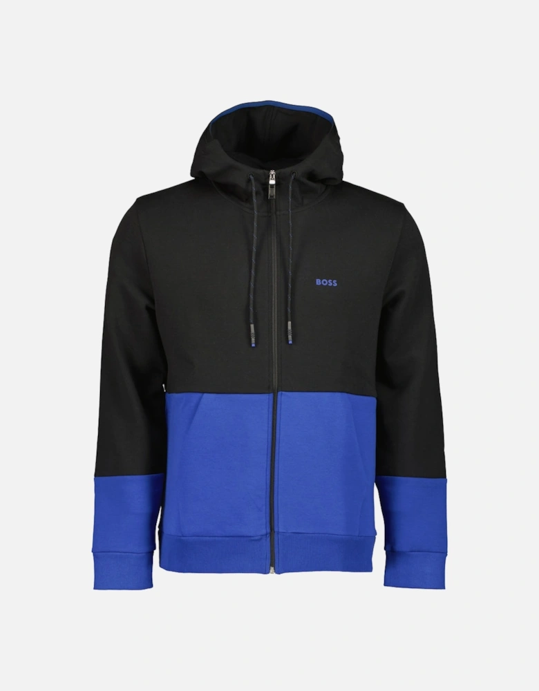 Embroidered Logo Zip Hoodie