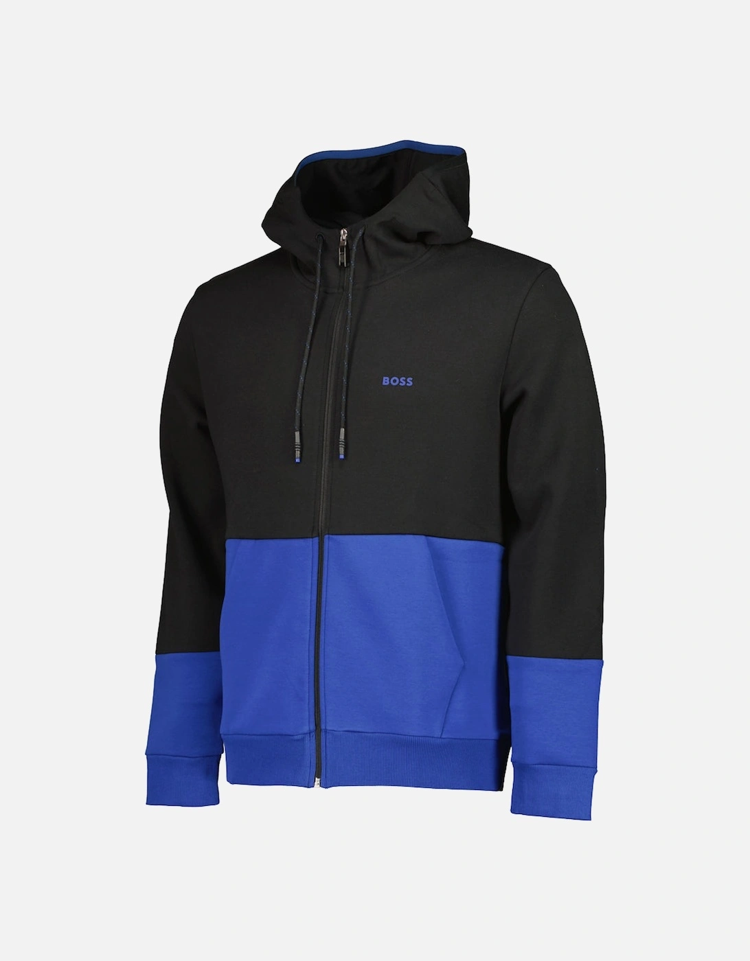 Embroidered Logo Zip Hoodie