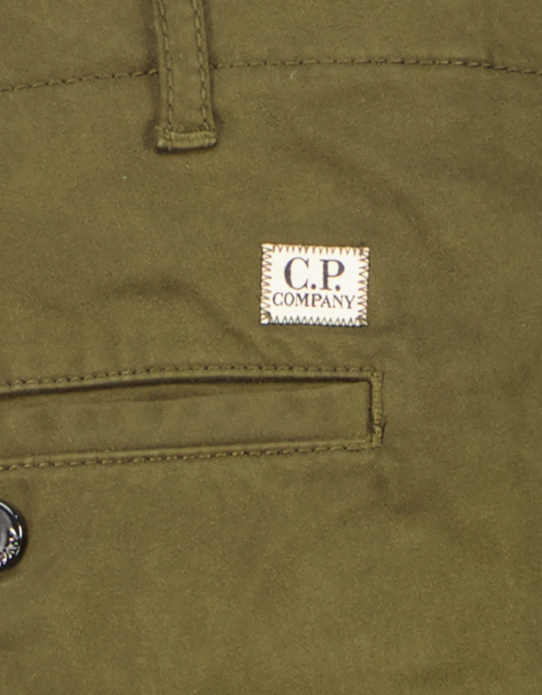 Stretch Satin Lens Cargo Pants