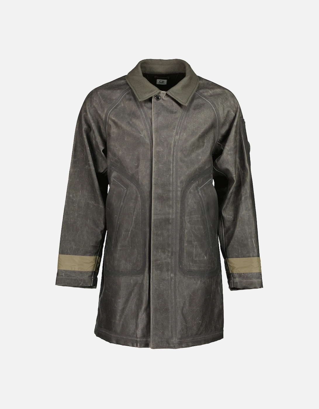 CP Company CP Company Men's Long TOOB Cotton Lens Jacket - Black