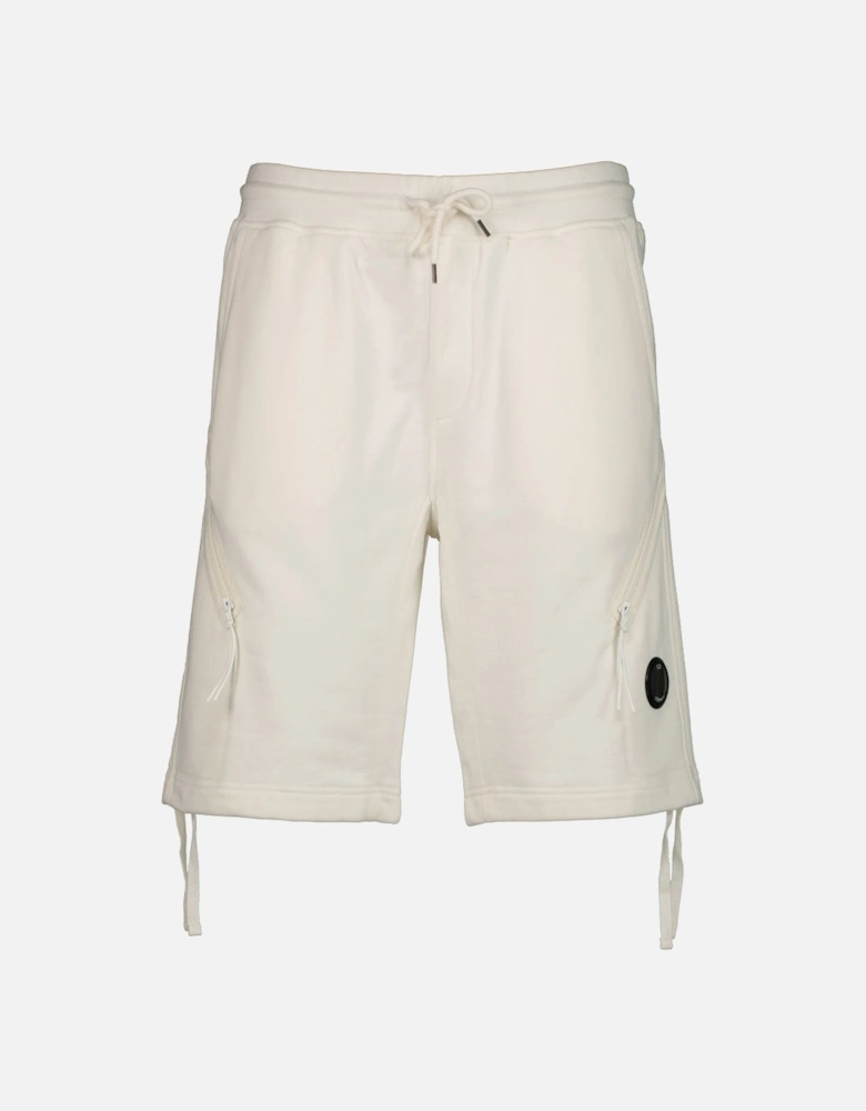 Diagonal Fleece Lens Sweat Shorts