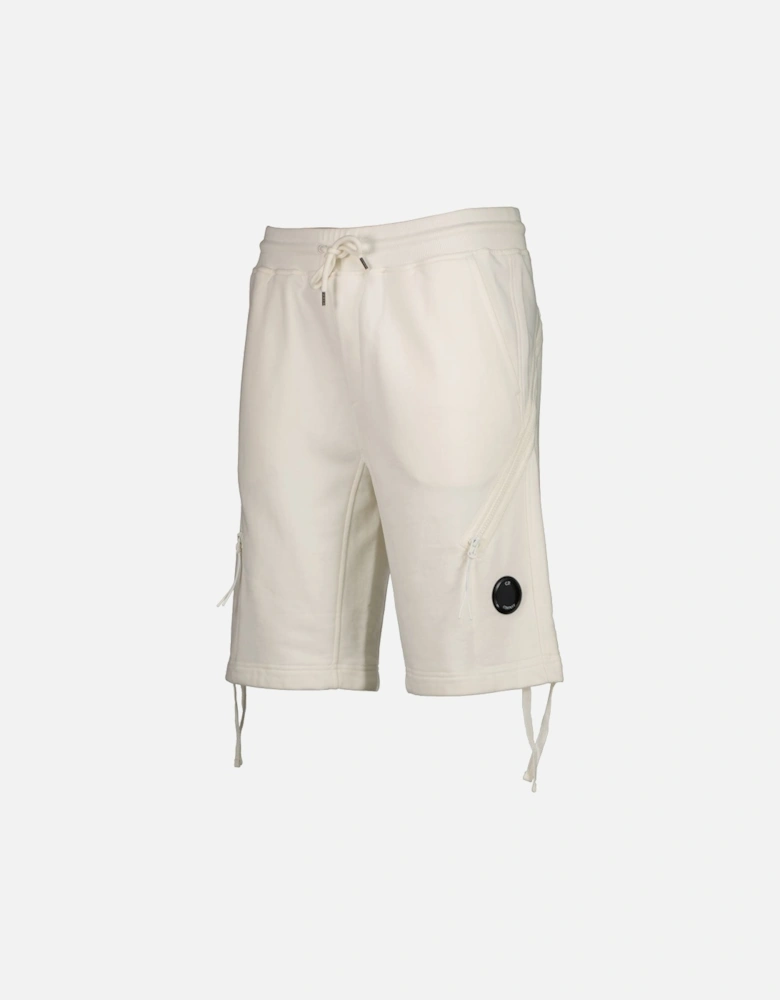 Diagonal Fleece Lens Sweat Shorts