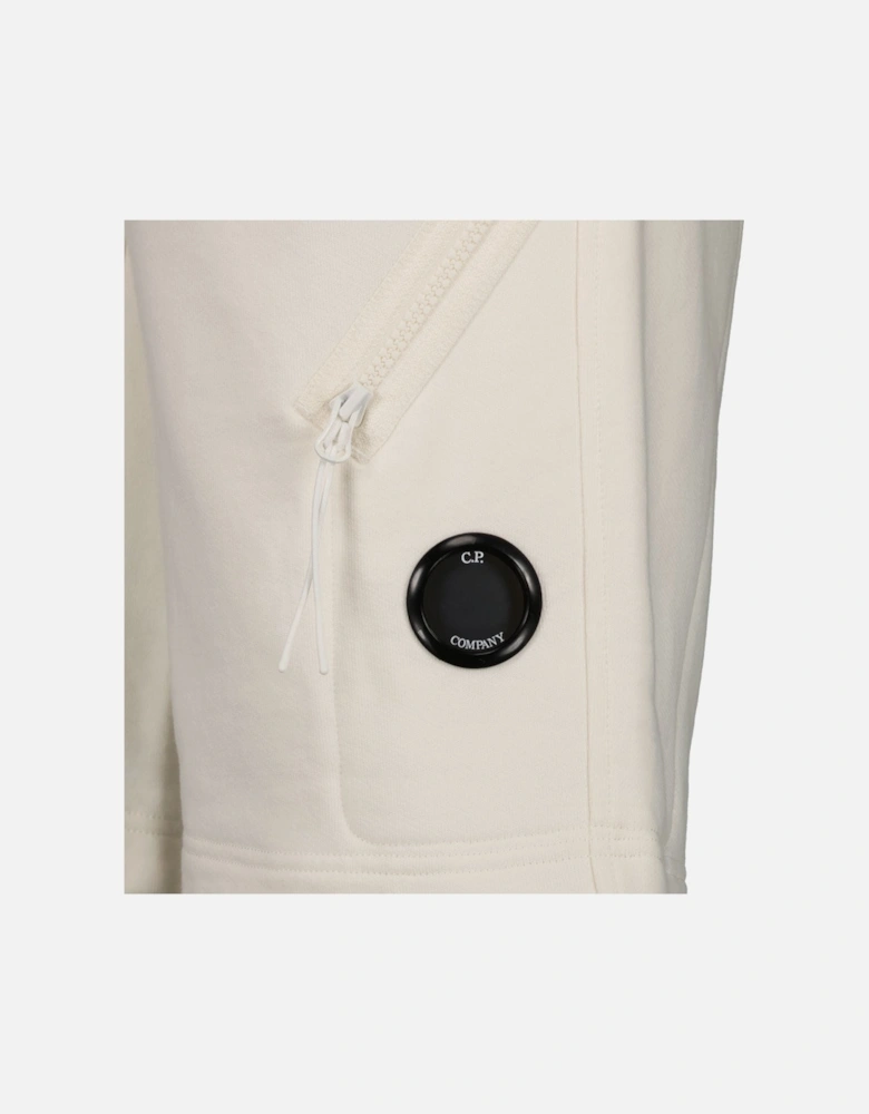 Diagonal Fleece Lens Sweat Shorts