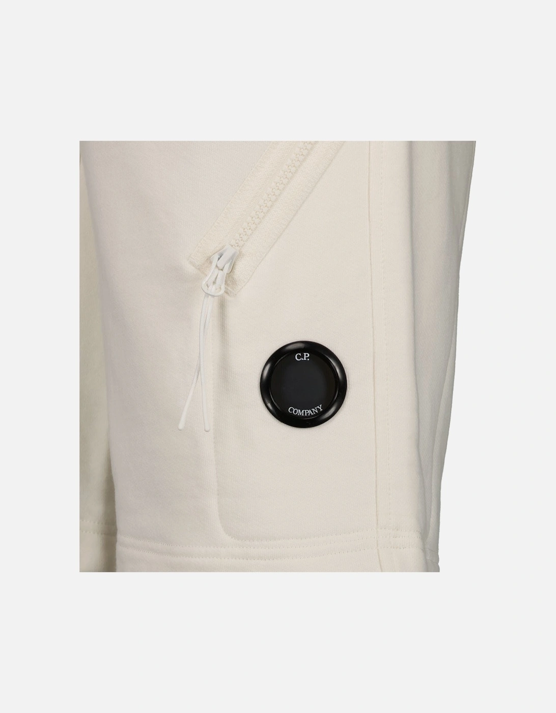 Diagonal Fleece Lens Sweat Shorts