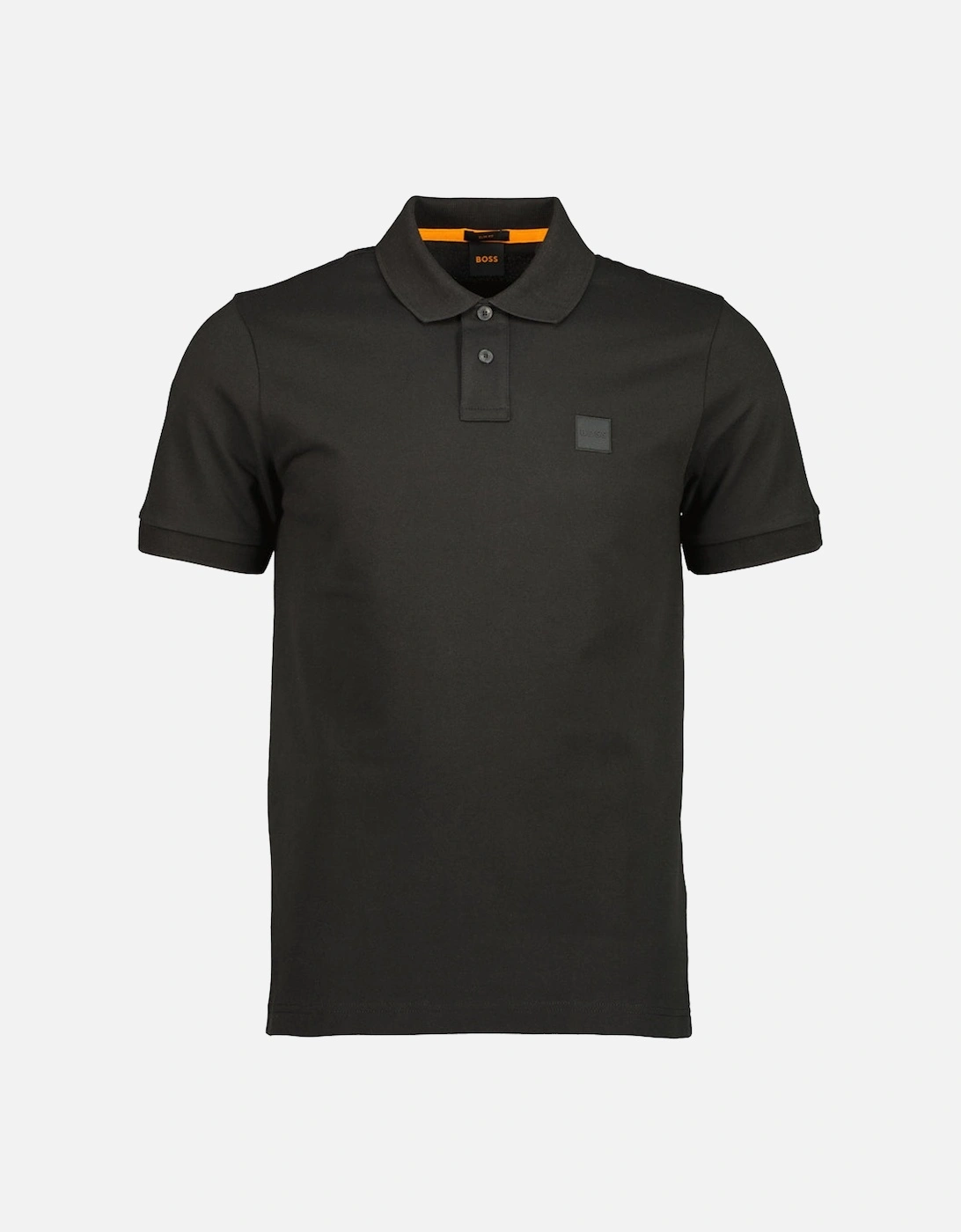 Hugo Boss Men's Black Passenger Logo Patch Polo Shirt - Size: 44