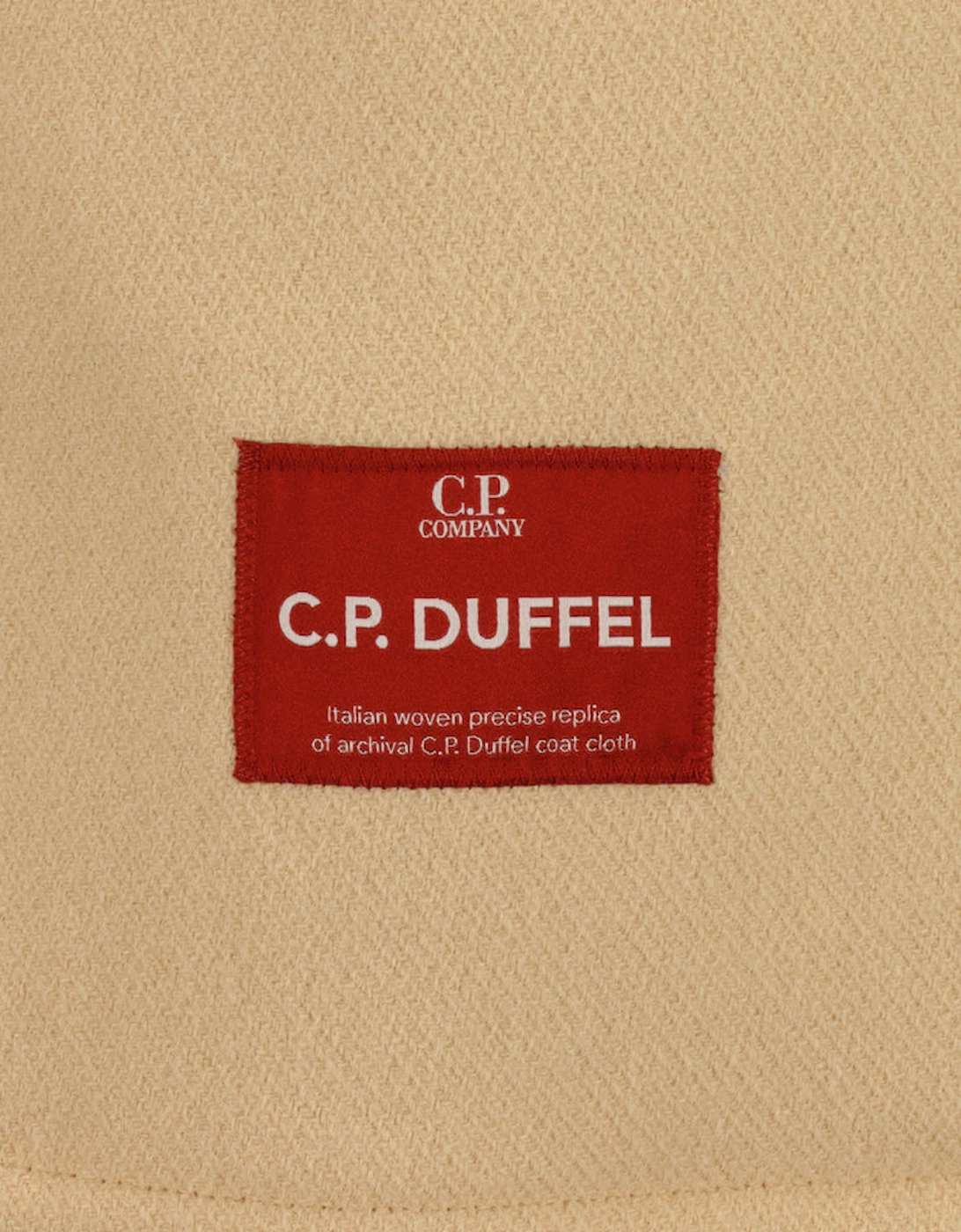 Hooded Cuff Logo Duffel Coat