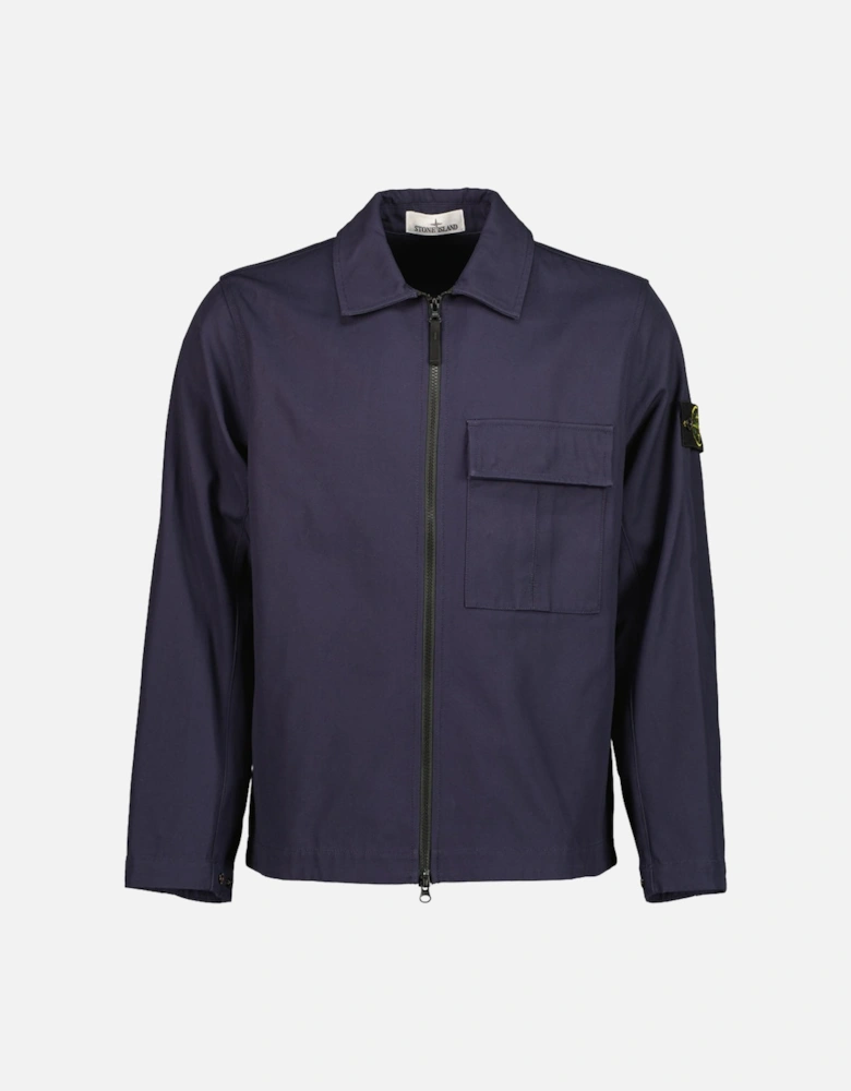 Panama Cotton Zipped Overshirt