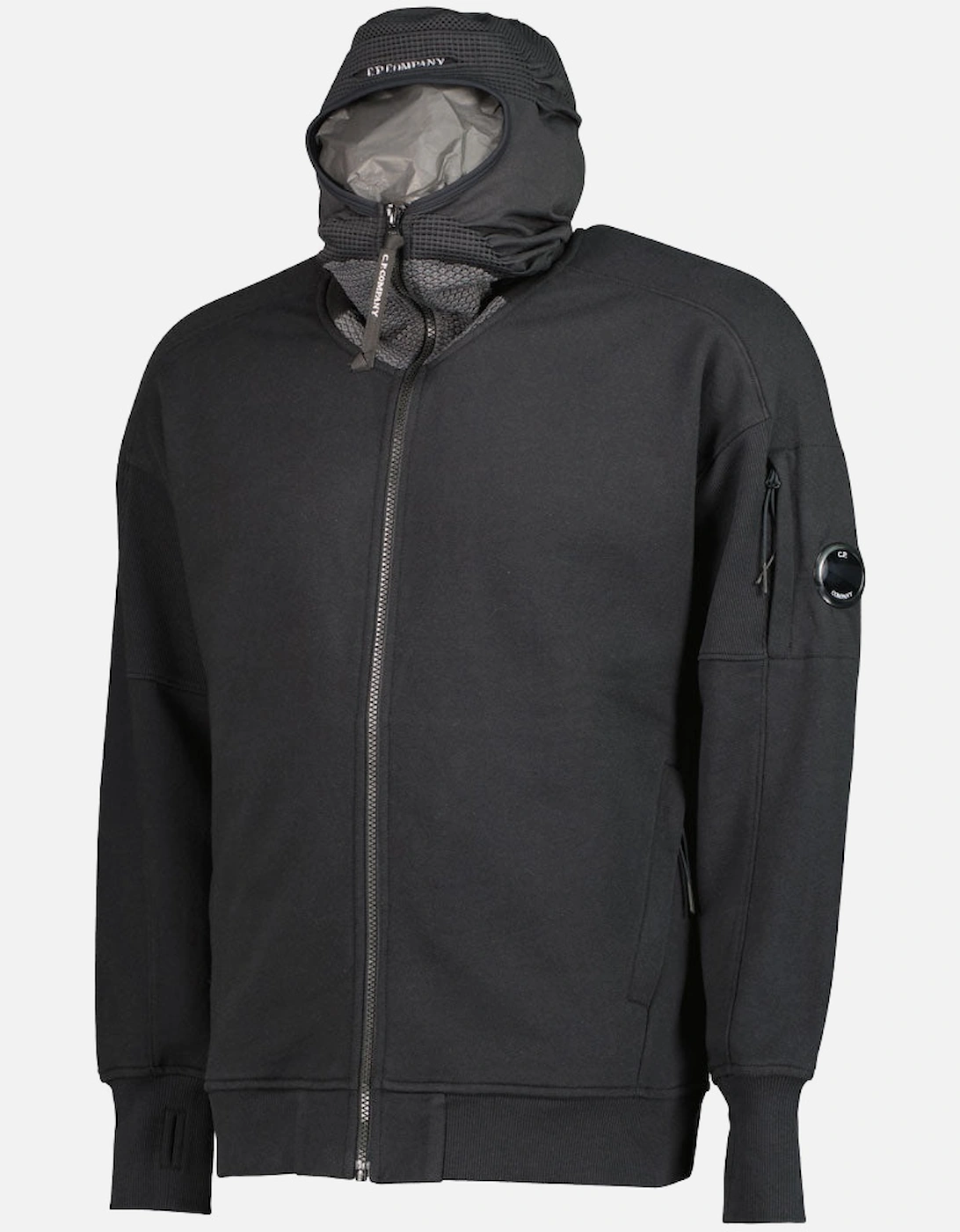 C.P. High Neck Zip Up Lens Hoodie