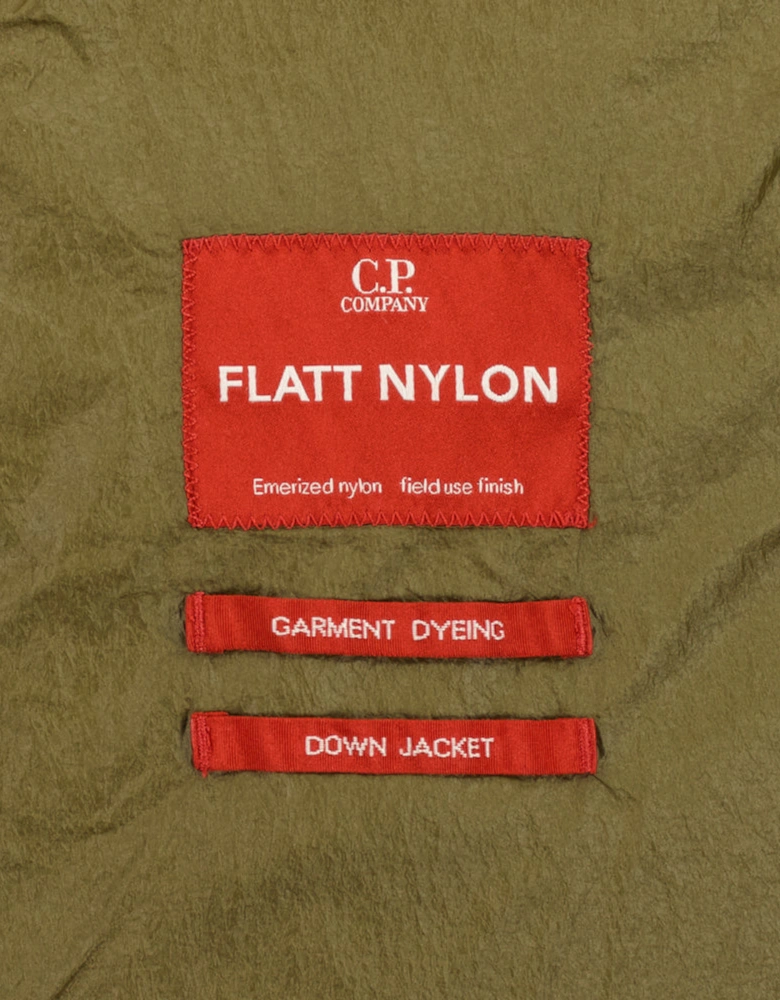 Long Flatt Nylon Down Lens Jacket