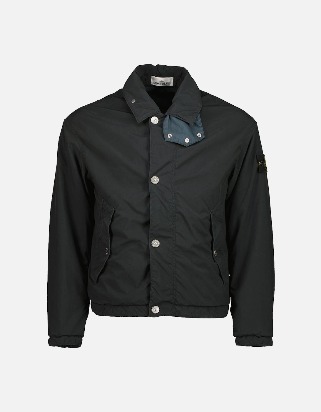 Stone Island Men's Navy Light Compact Touch Poly-Tc Jacket - Size: 42/Regular