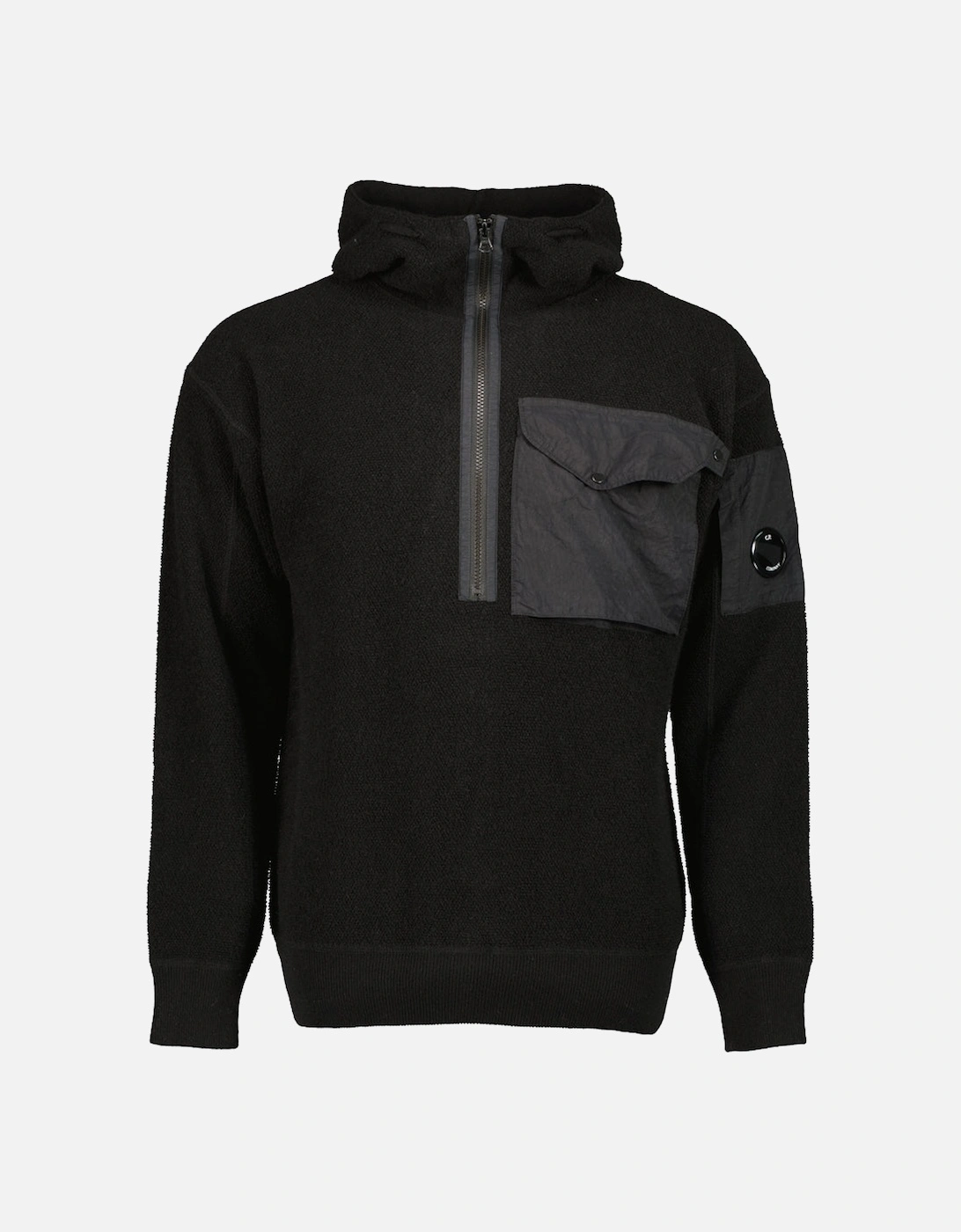 Lambswool Half Zip Lens Hoodie, 5 of 4