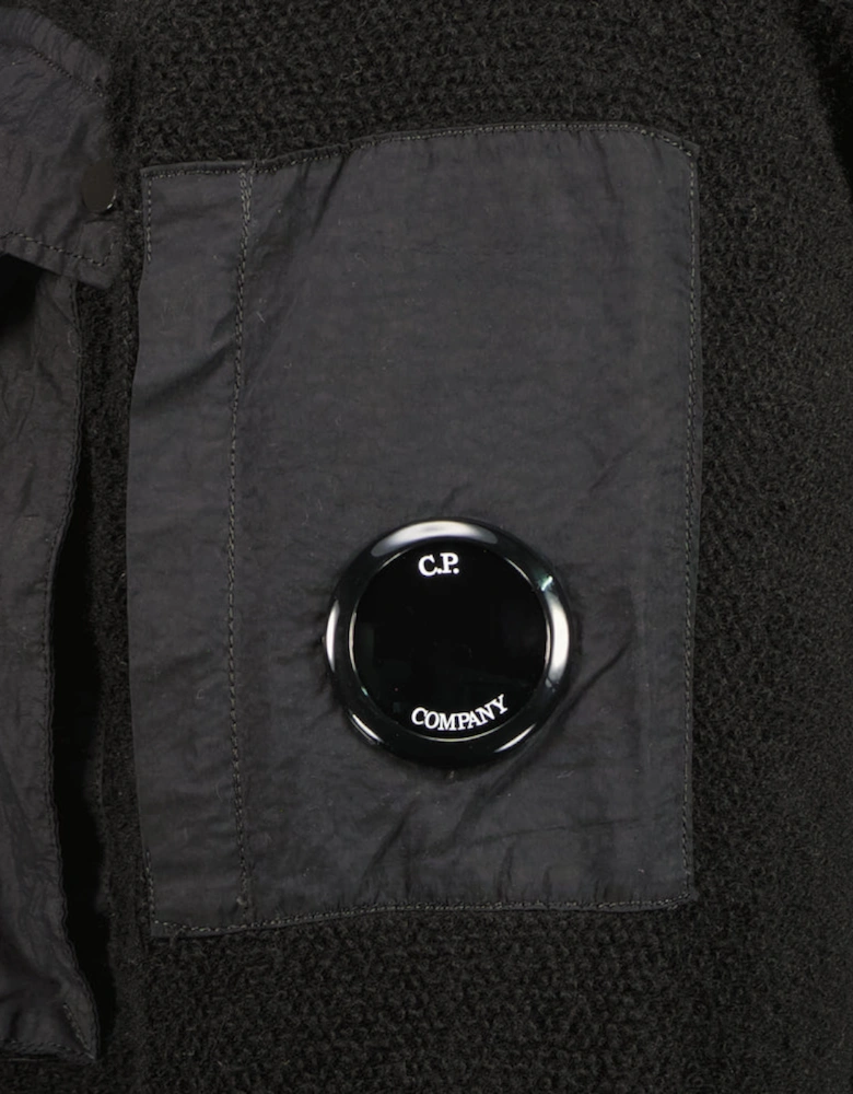 Lambswool Half Zip Lens Hoodie