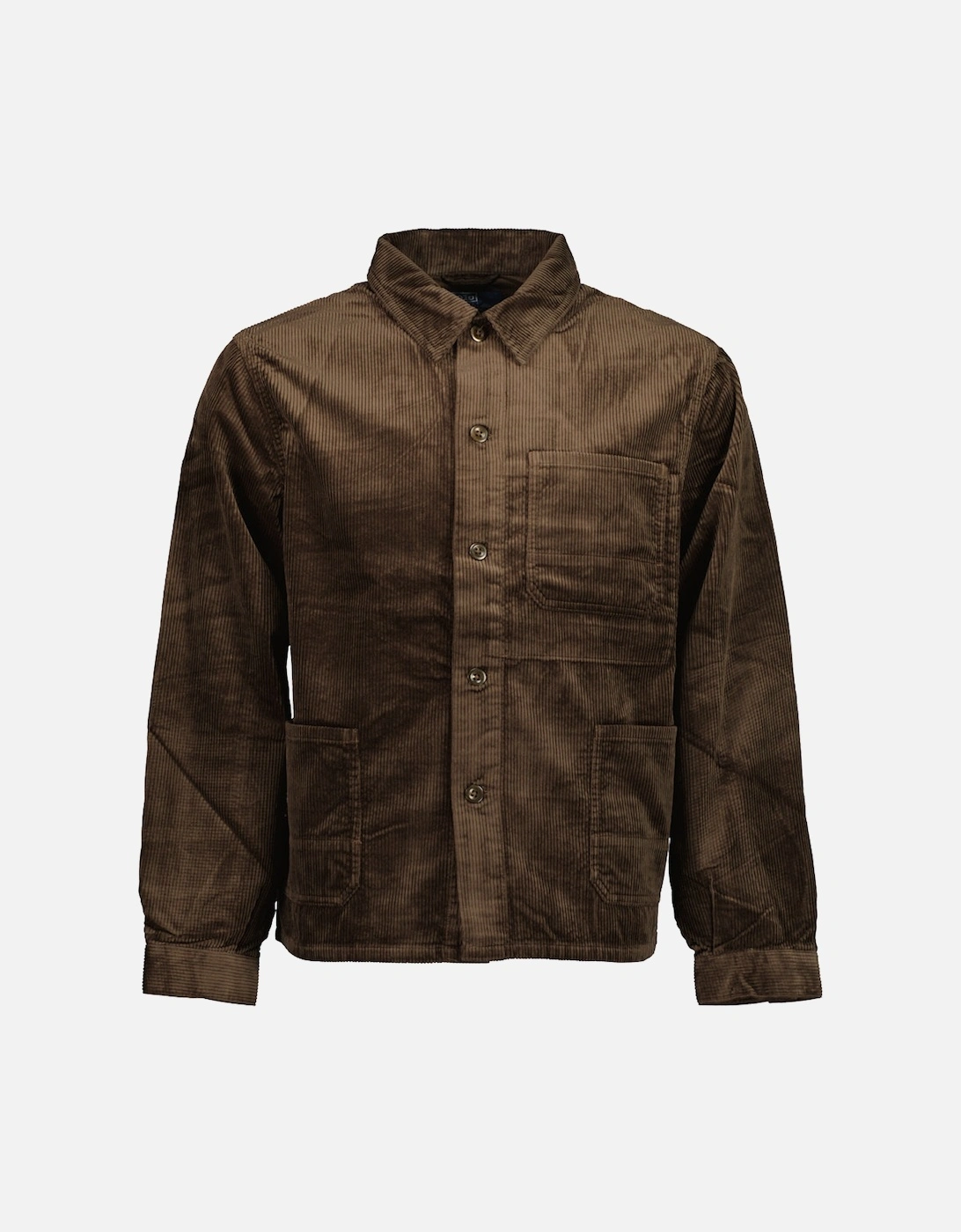 Ralph Lauren Men's Madison Brown Corduroy Utility Overshirt - Size: M