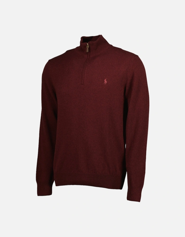 Merino Wool Quarter Zip Jumper