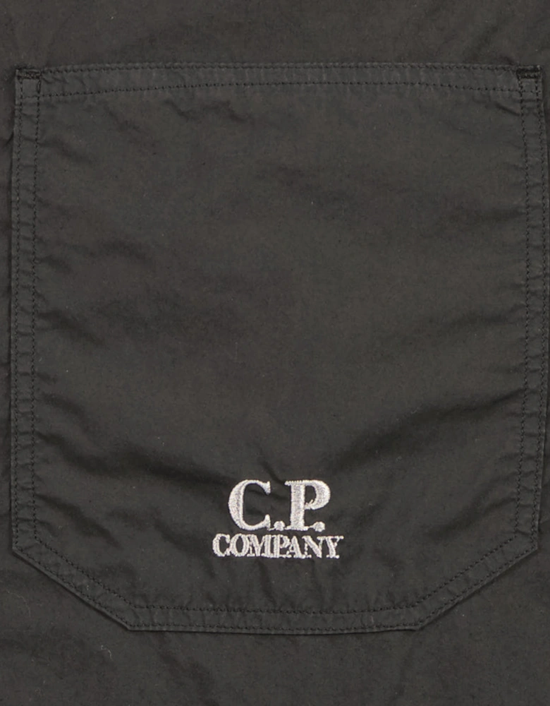 Popeline Embroidered Logo Shirt