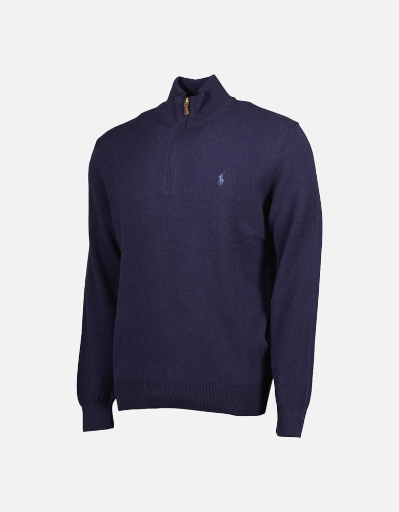 Merino Wool Quarter Zip Jumper