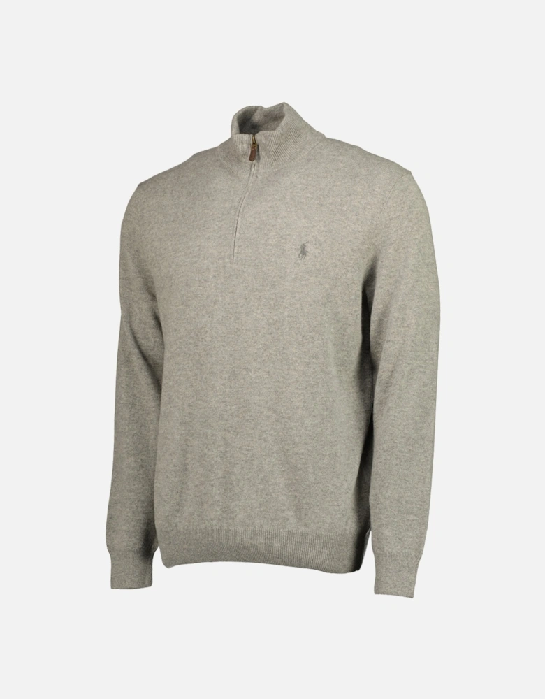 Merino Wool Quarter Zip Jumper