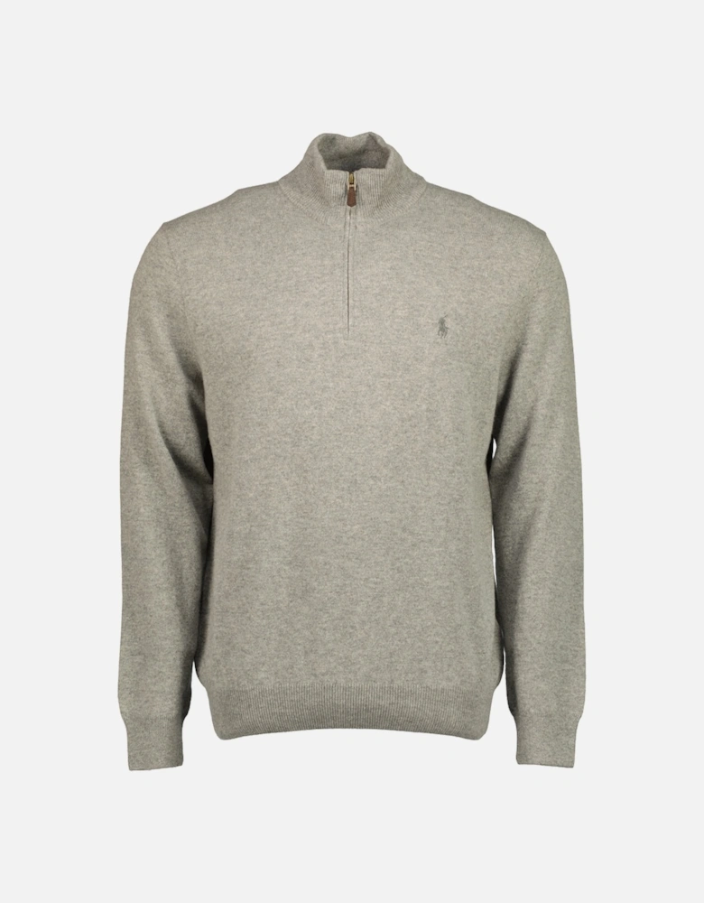 Merino Wool Quarter Zip Jumper