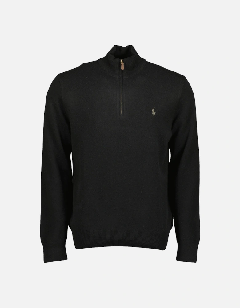 Merino Wool Quarter Zip Jumper