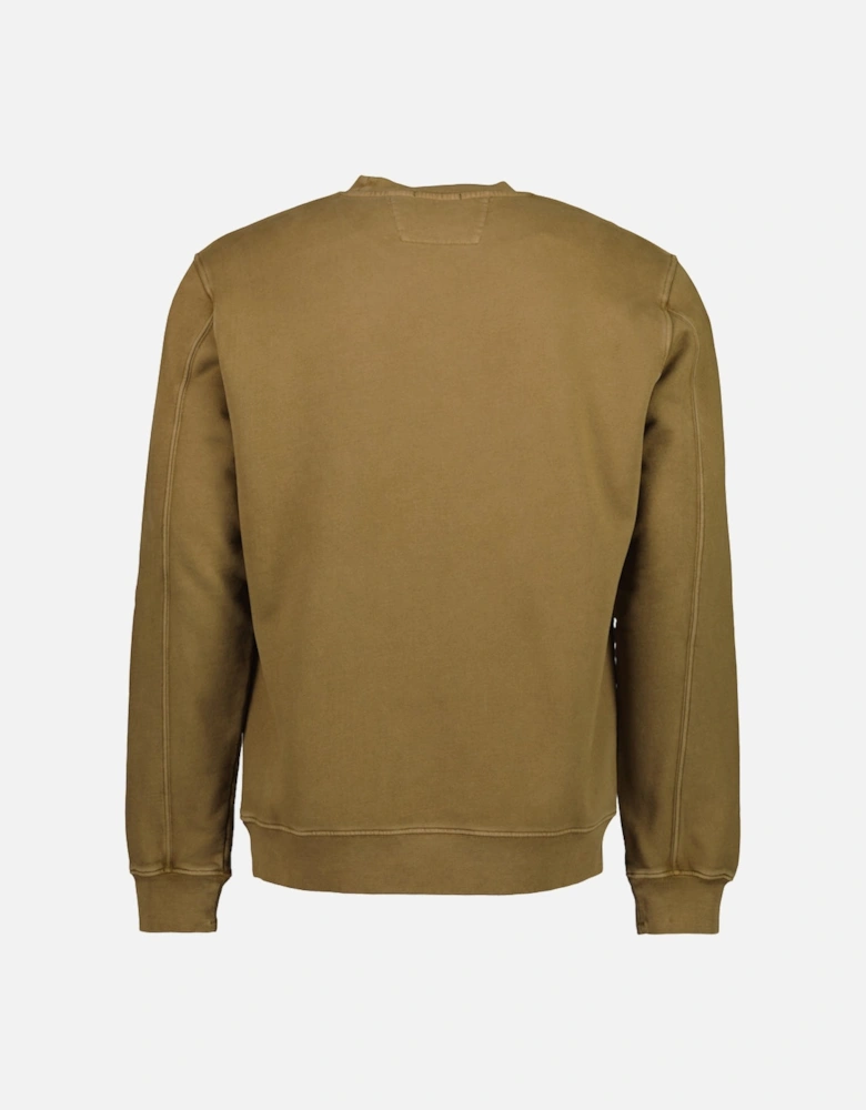 Brushed Fleece Resist Dyed Logo Sweat