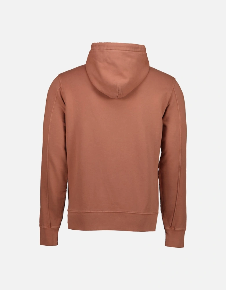 Brushed Fleece Resist Dyed Logo Hoodie