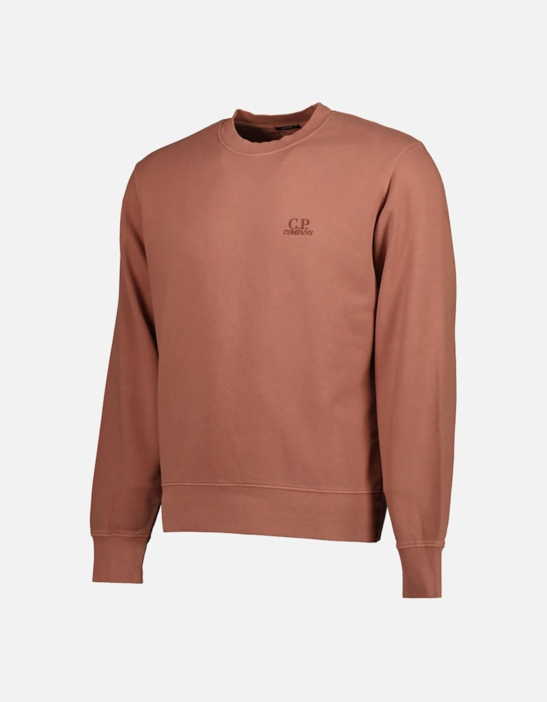 Brushed Fleece Resist Dyed Logo Sweat