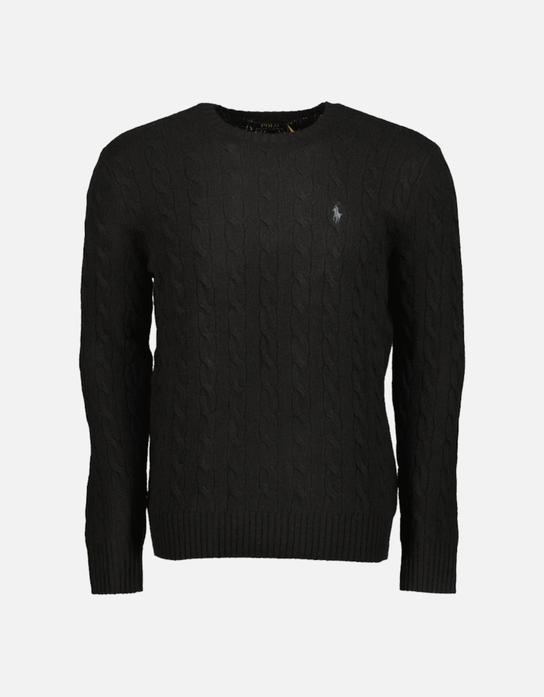 Cable-Knit Wool/Cashmer Jumper