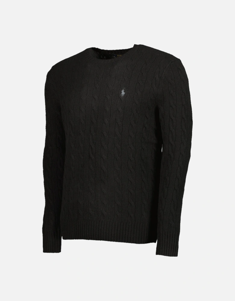 Cable-Knit Wool/Cashmer Jumper
