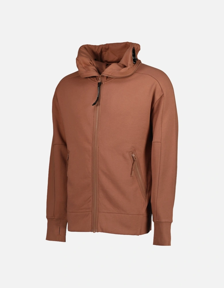 Hooded Explorer Goggle Zip Up Sweatshirt