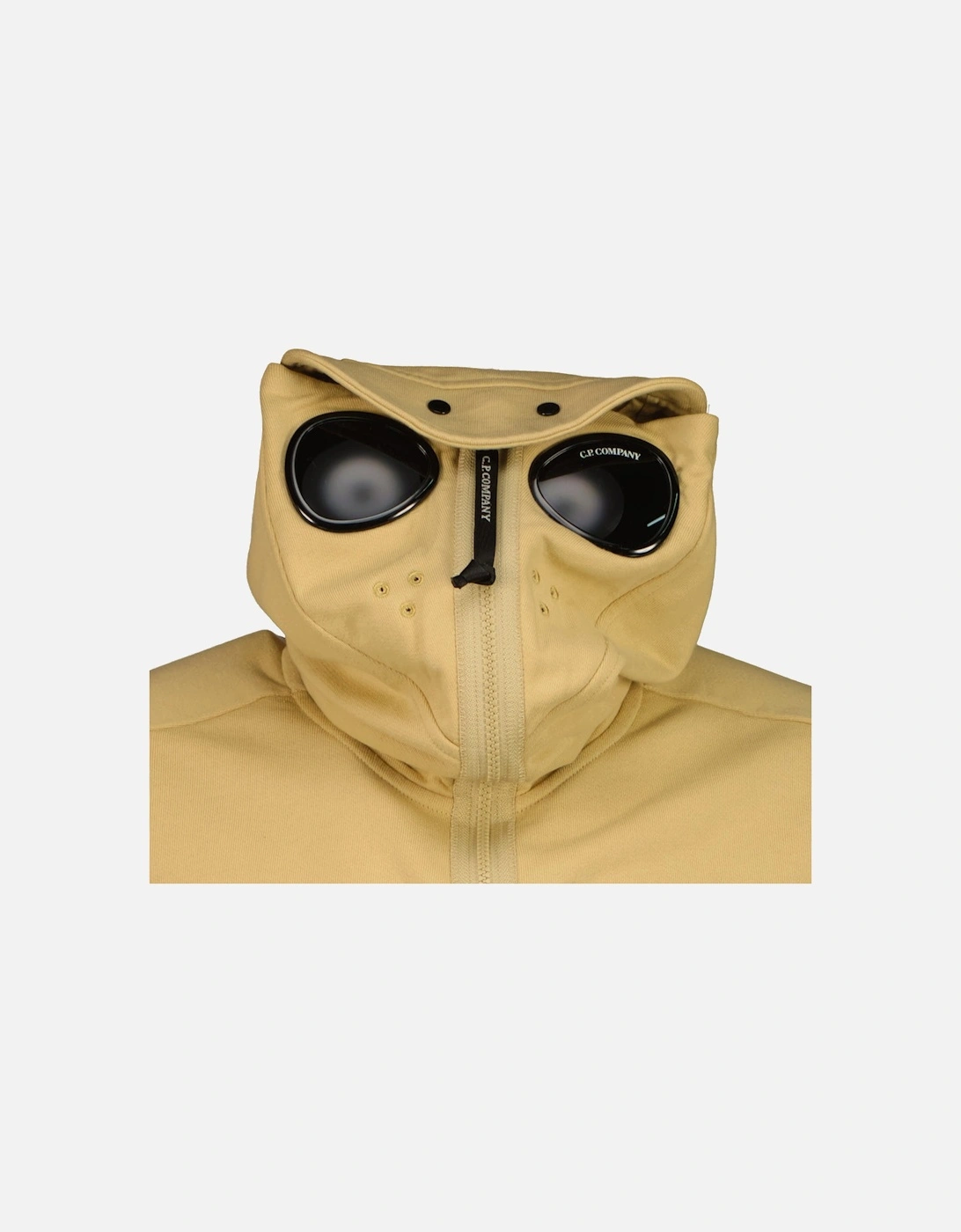 Hooded Explorer Goggle Zip Up Sweatshirt