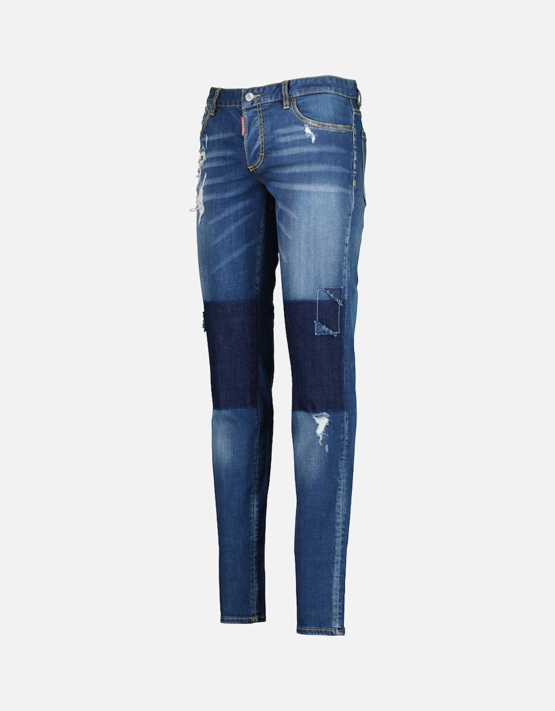 Distressed Denim Slim Jeans