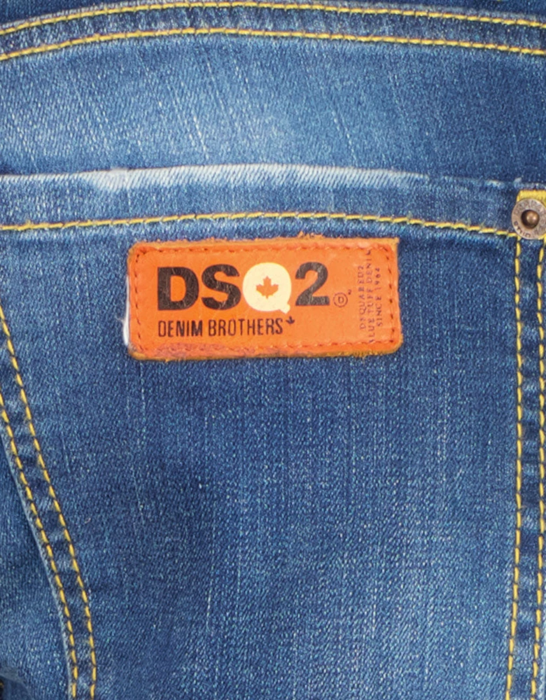 Distressed Denim Slim Jeans