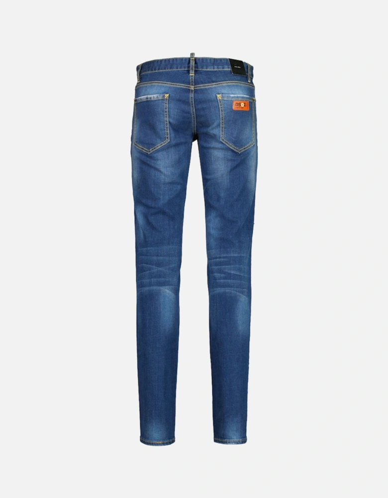 Distressed Denim Slim Jeans