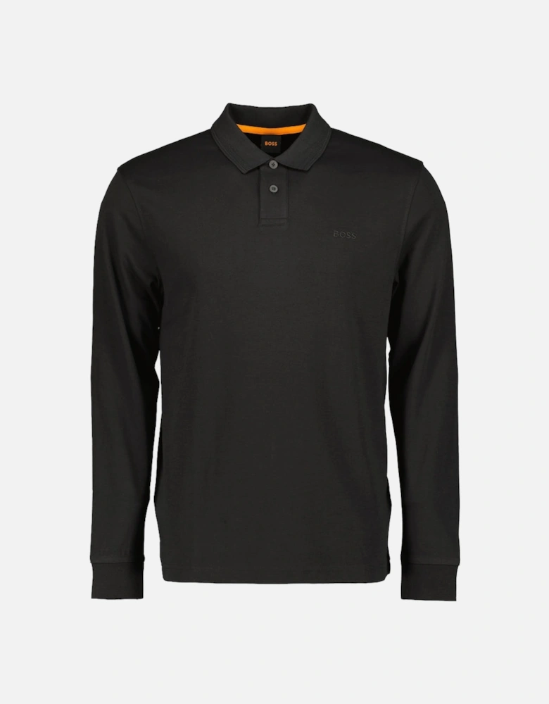 PE Interlock Long Sleeve Logo Patch Polo