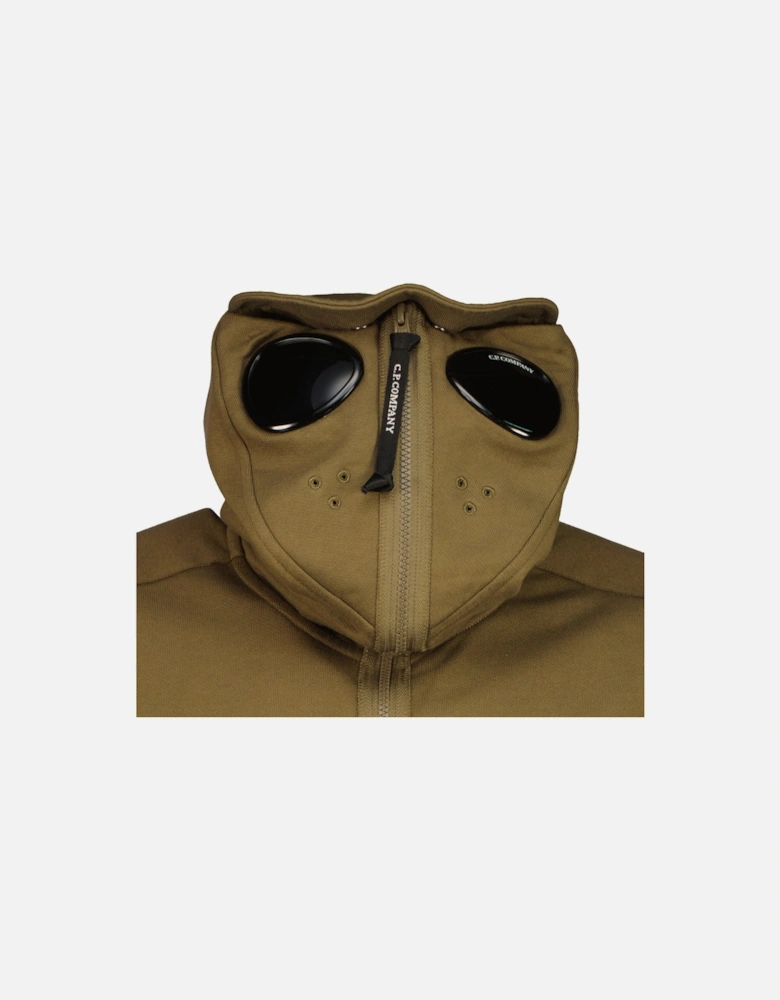 Hooded Explorer Goggle Zip Up Sweatshirt