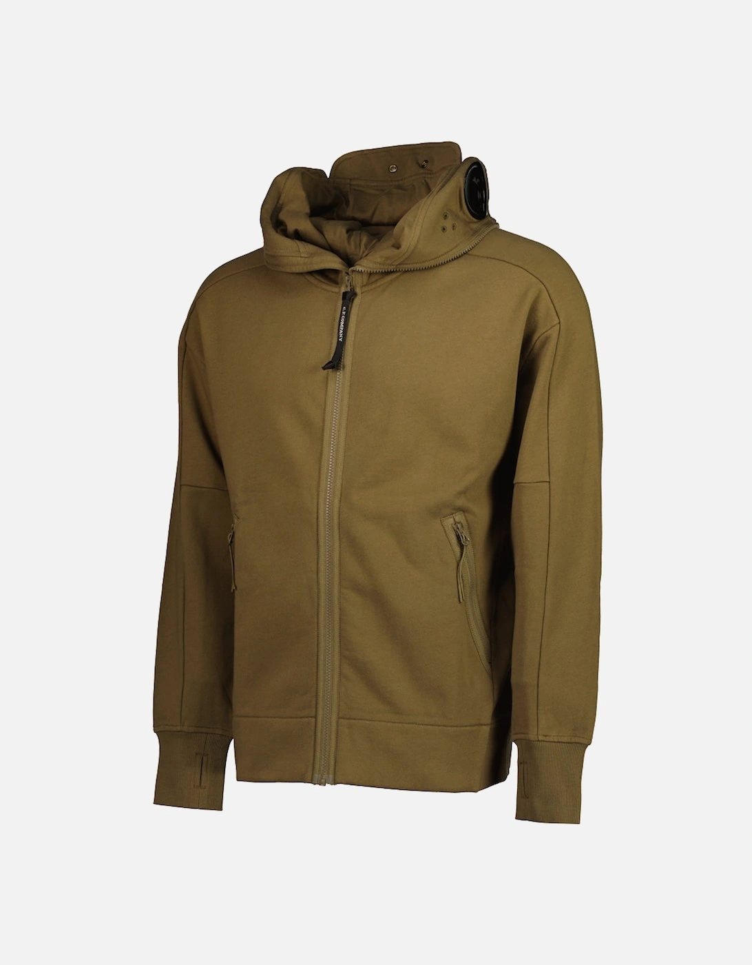 Hooded Explorer Goggle Zip Up Sweatshirt