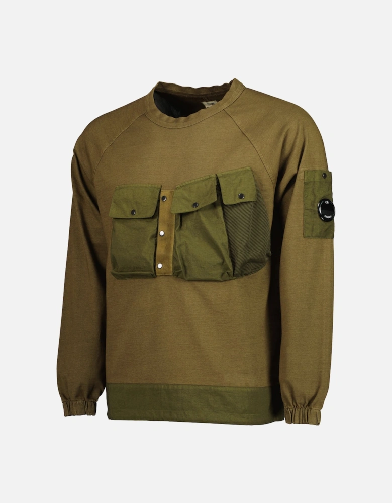 Mixed Heavy Jersey Lens Sweatshirt