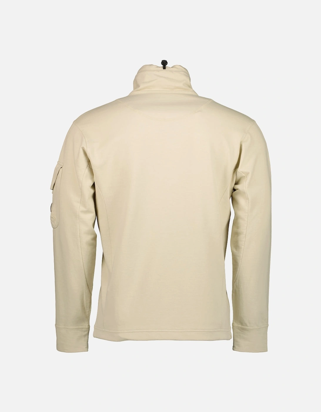 Light Fleece Polo Collar Lens Sweatshirt