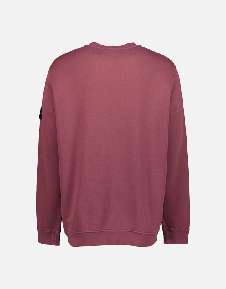 Diagonal Fleece 'Old' Effect Sweatshirt